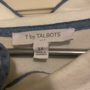 Talbots striped knit pullover